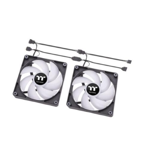 THERMALTAKE CT120 ARGB SYNC VENTOLA DI RAFFREDAMENTO PWM 120MM ARGB 9 LED INDIRIZZABILI 2 PZ BLACK